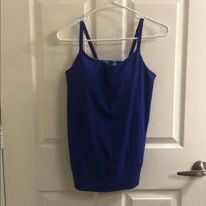 Under Armour split back workout tank top tie dye